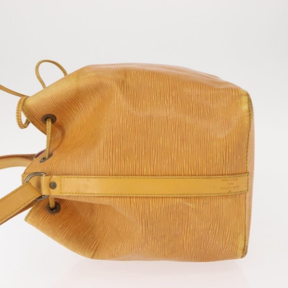 Authentic LOUIS VUITTON Epi Petit Noe Shoulder Bag Yellow M44109 LV - Picture 11 of 16